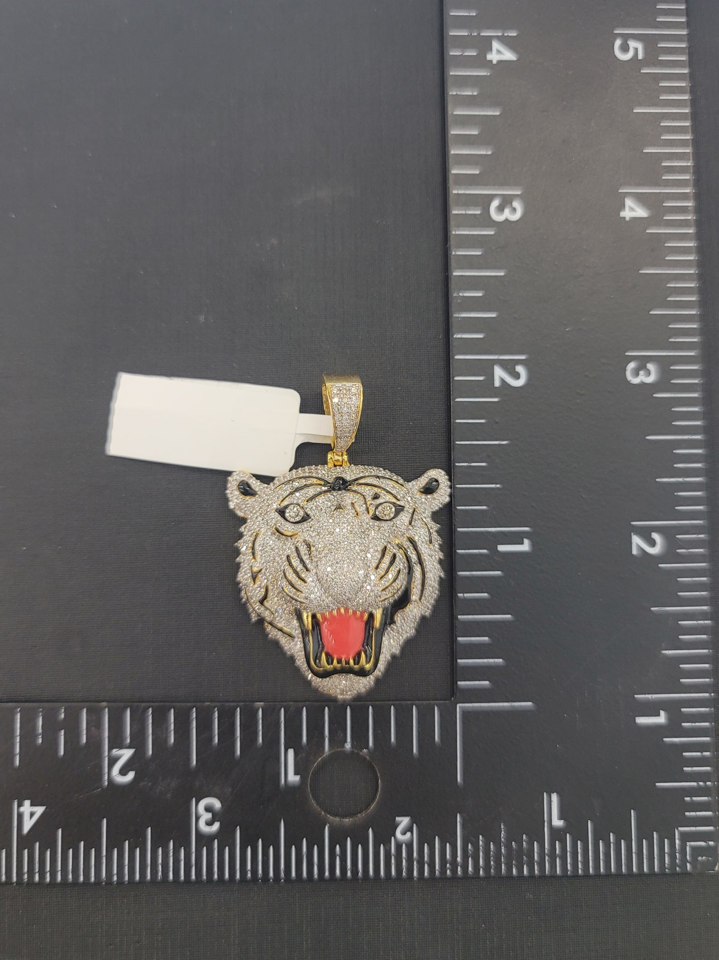 Diamond Tiger Pendant