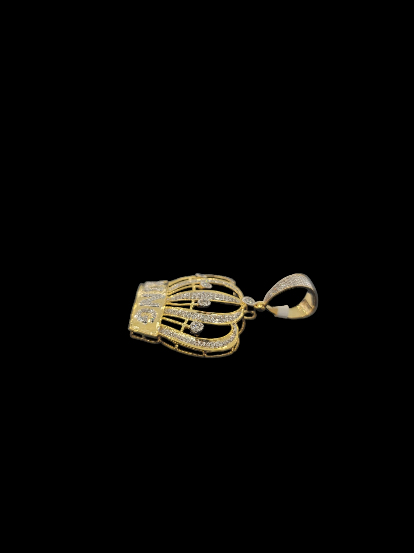 Diamond King Crown Pendant