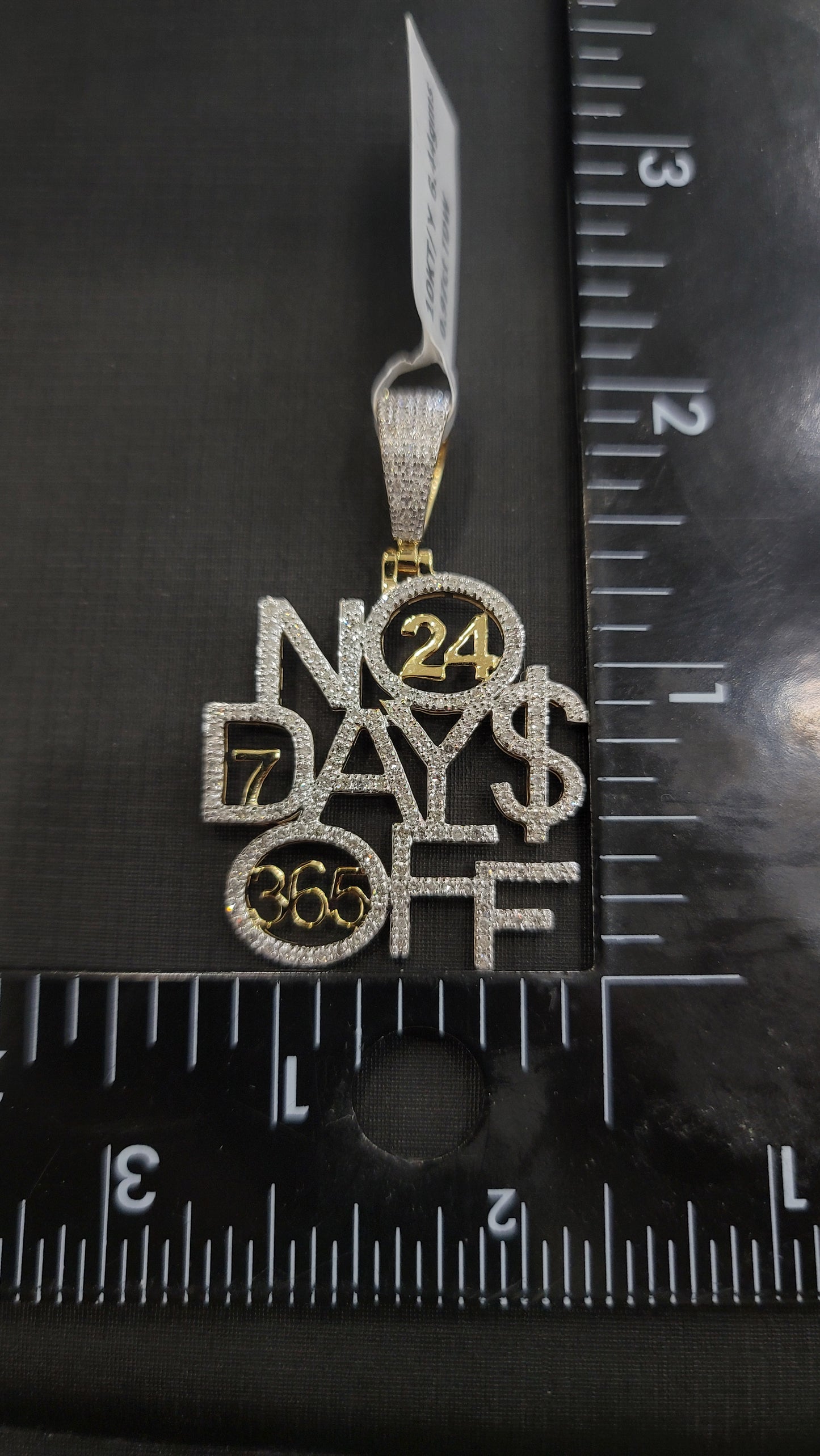 Diamond No Days Off Pendant