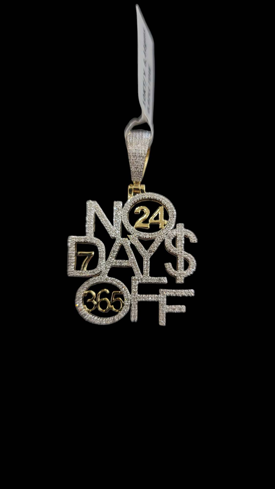 Diamond No Days Off Pendant