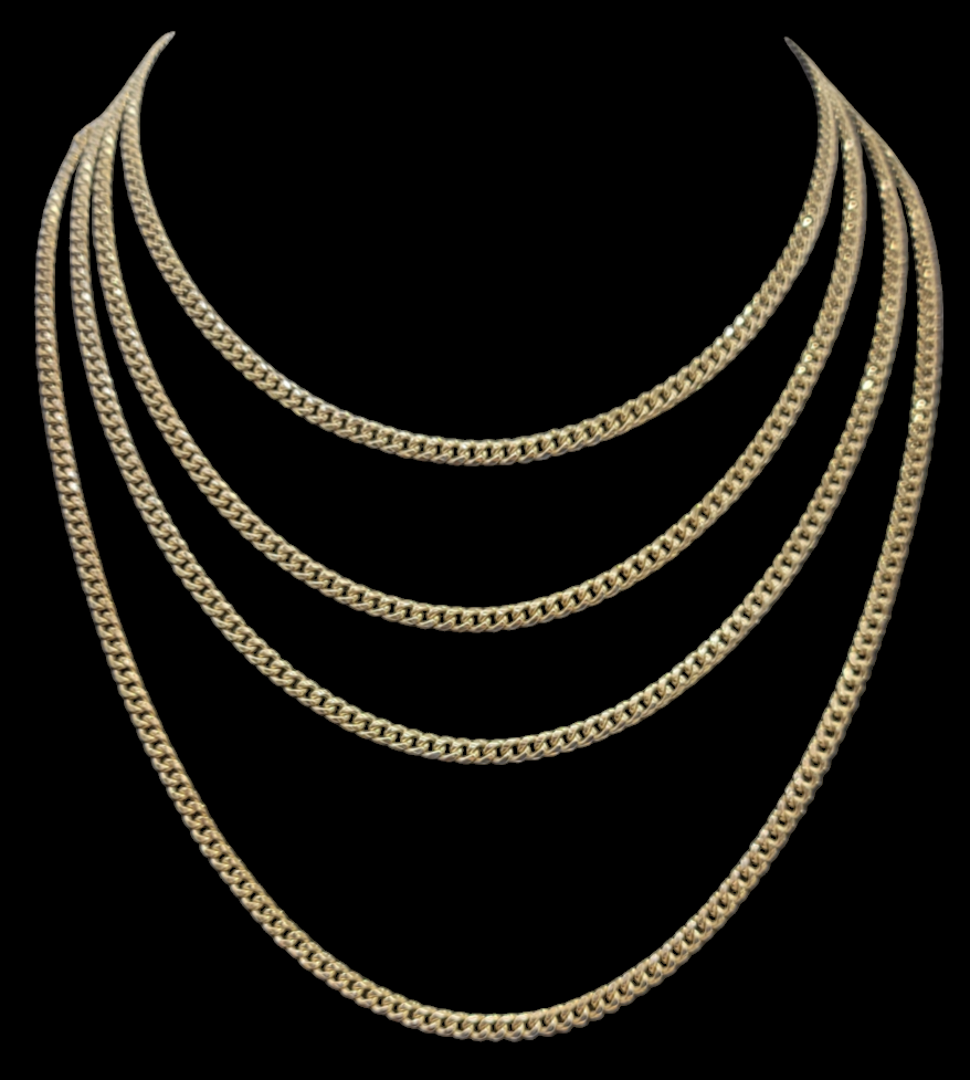 Miami Cuban Chains 4.50mm thickness