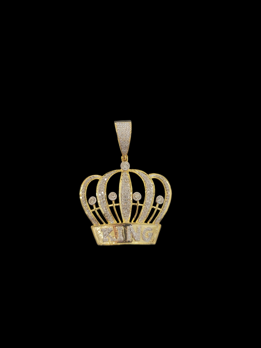 Diamond King Crown Pendant